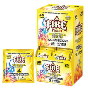 Fire Neo Mango Dreamz Botanical Blend Pouch, 2 Count, 40 Count Dispenser