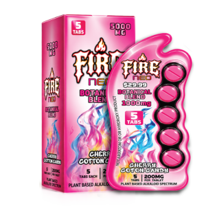 Fire Neo Cherry Coton Candy Botanical Blend Tablets, 5 Count