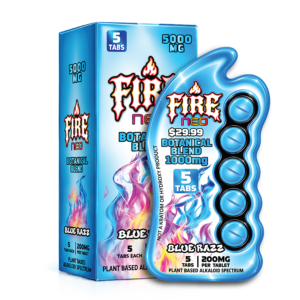 Fire Neo Blue Razz Botanical Blend Tablets, 5 Count